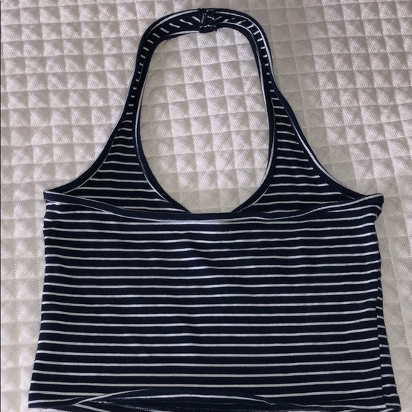 Cropped Aeropostale Striped Halter Top - Picture 6 of 6